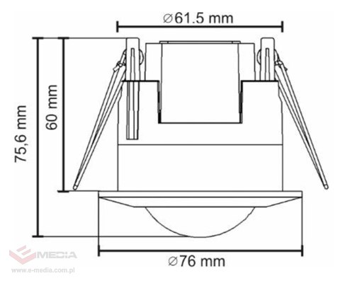 SUFITOWY CZUJNIK RUCHU OR-CR-207 AC 230V ORNO