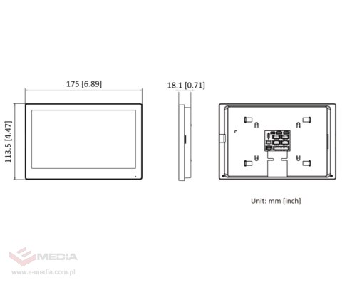 ZESTAW WIDEODOMOFONOWY DS-KIS313-P Hikvision