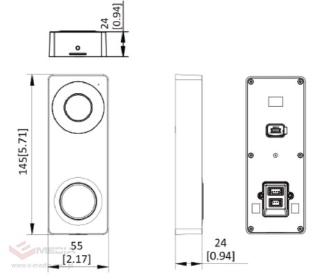 ZESTAW WIDEODOMOFONOWY DS-KIS313-P Hikvision