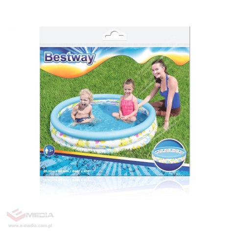 Basen Brodzik Rybki 1,22m x 25cm BESTWAY