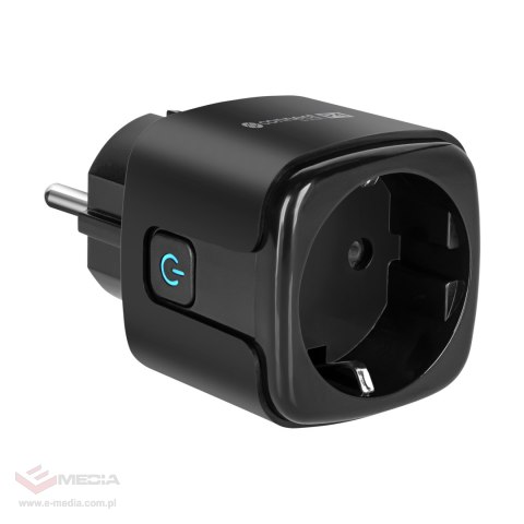 Gniazdo WiFi Kruger&Matz Connect P4 Czarne Tuya