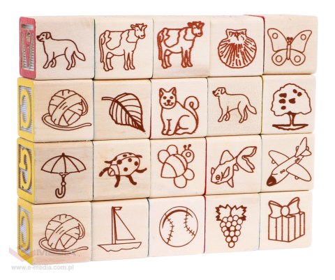 Drewniana Ciężarówka z Naczepą i Klockami dla dzieci 2+ Zabawka edukacyjna + Klocki z literami cyframi