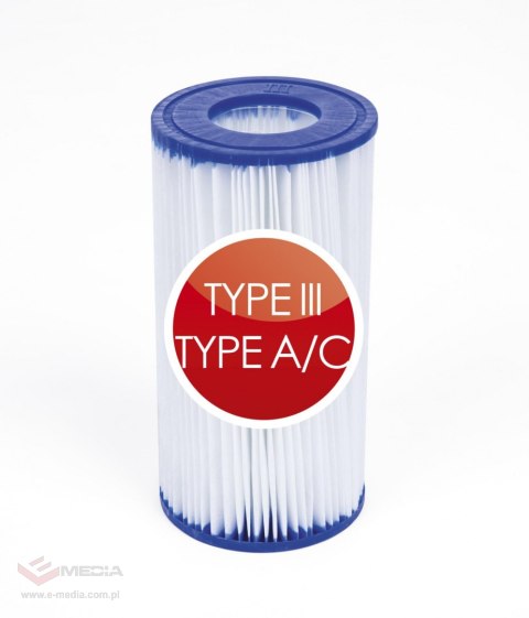 Filtr wymienny typu III do pomp basenowych 5678l/h BESTWAY