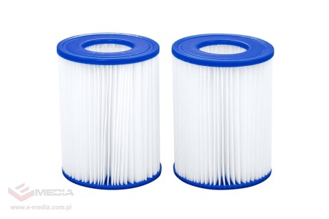 Filtry wymienne typu II do pomp basenowych 2006/3028l BESTWAY 2 szt.