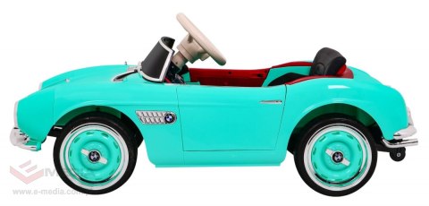 Autko BMW 507 Retro elektryczne dla dzieci Zielony