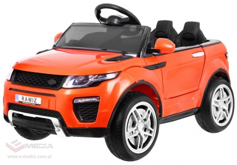 Autko Rapid Racer elektryczne dla dzieci, Pomarańczowy SUV + Pilot
