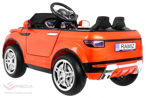 Autko Rapid Racer elektryczne dla dzieci, Pomarańczowy SUV + Pilot