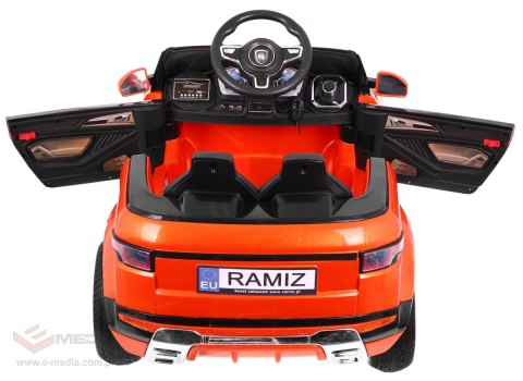 Autko Rapid Racer elektryczne dla dzieci, Pomarańczowy SUV + Pilot