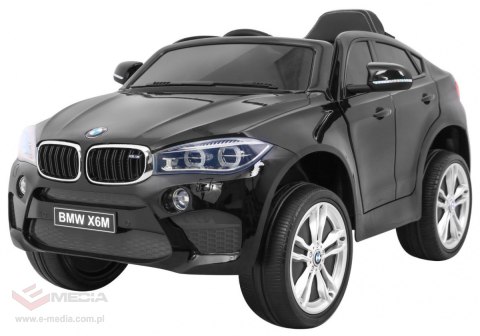 BMW X6M Elektryczne Autko dla dzieci - Czarny SUV + Pilot