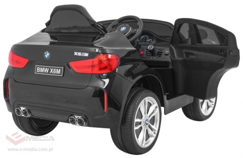 BMW X6M Elektryczne Autko dla dzieci - Czarny SUV + Pilot