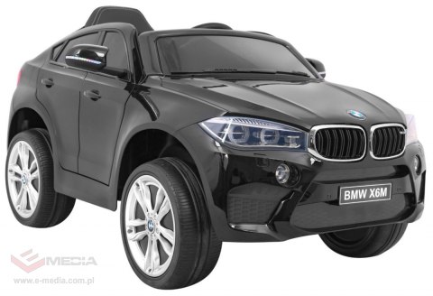 BMW X6M Elektryczne Autko dla dzieci - Czarny SUV + Pilot