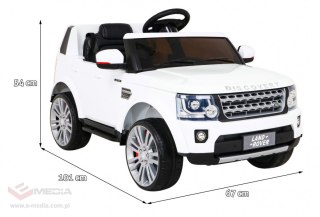Land Rover Discovery Autko elektryczne dla dzieci Biały SUV + Pilot