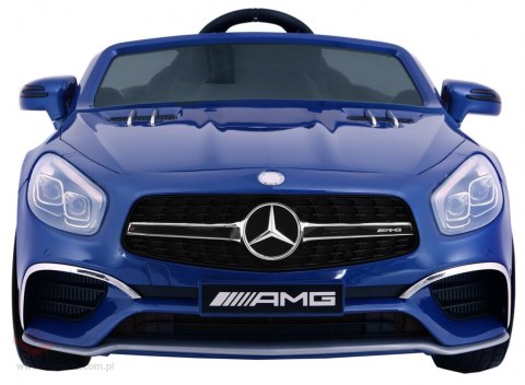 Mercedes AMG SL65 dla dzieci Lakier Niebieski + Pilot + Bagażnik + Regulacja siedzenia + MP3 LED + Wolny Start