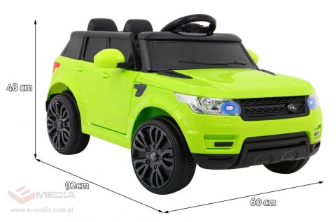 Autko Start Run na akumulator, Zielony SUV + Pilot