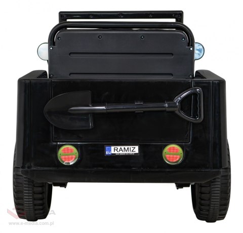 Autko Wojskowe Retro dla dzieci Czarny + Napęd 4x4