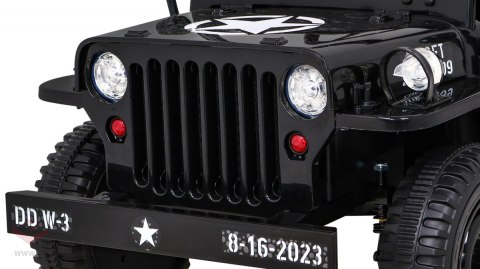 Autko Wojskowe Retro dla dzieci Czarny + Napęd 4x4