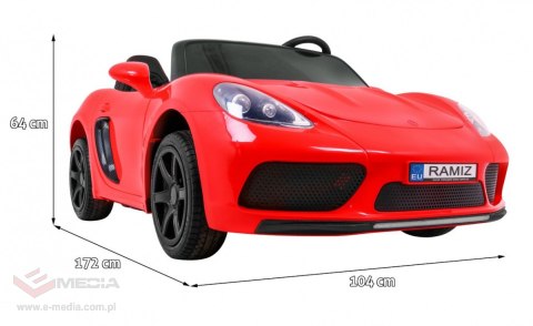 Perfecta Auto dla 2 dzieci Czerwony + Pompowane koła + Silnik bezszczotkowy + MP3 LED + Wolny Start Perfecta Auto dla 2 dzieci Czerwony + Pompowane koła + Silnik bezszczotkowy + MP3 LED + Wolny Start