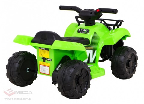 Quad Storm na akumulator dla dzieci Zielony + Silnik 25W + MP3 USB + LED