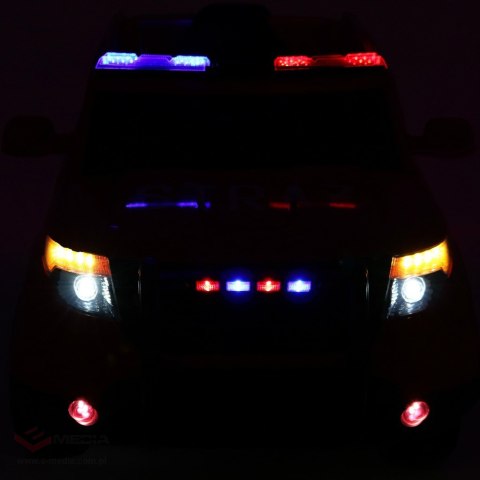 Auto SUV Straż Pożarna na akumulator dla dzieci + Syreny + Światła + Megafon + Pilot