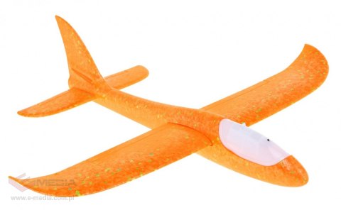Model Samolotu ze styropianu dla dzieci Żółty + Ruchomy statecznik + Światełko