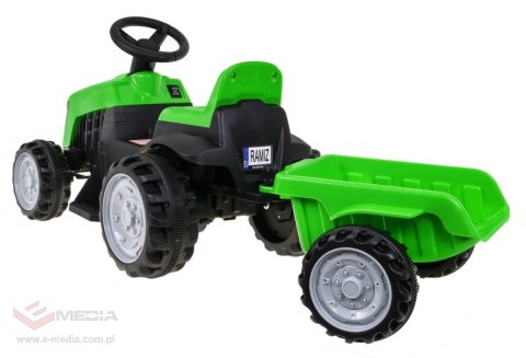 Traktor z Przyczepą Zielony