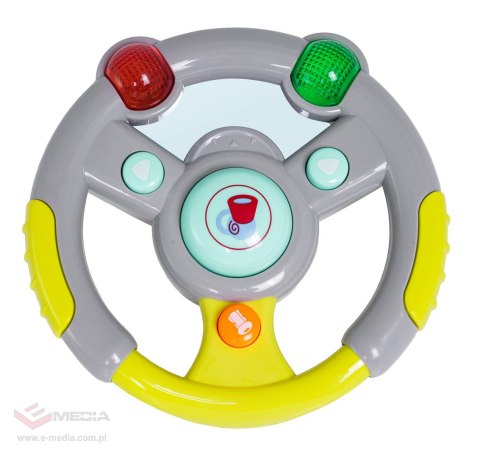 Interaktywny zestaw Kierowcy dla dzieci 3+ Kierownica + Pilot z kluczami + Telefon + Dźwięki Światła