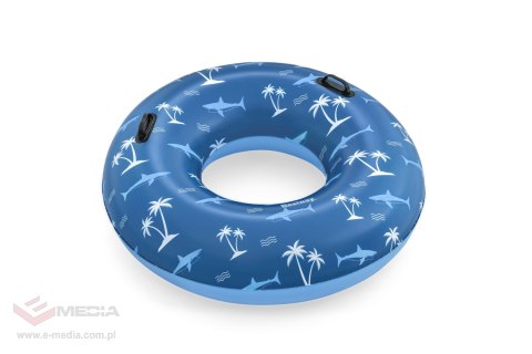 Kółko do pływania Rekiny niebieskie BESTWAY 119cm Winyl + 2 uchwyty
