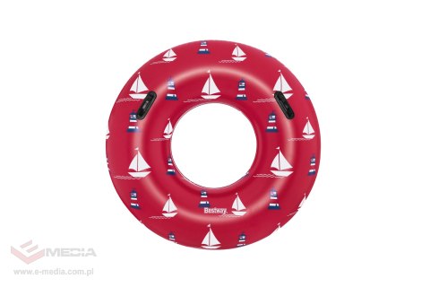 Kółko do pływania Statki czerwone BESTWAY 119cm Winyl + 2 uchwyty