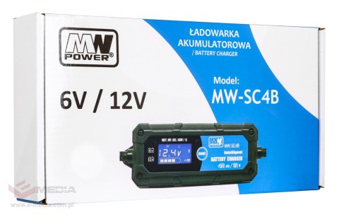 Ładowarka akumulatorowa z Wyświetlaczem LCD 6V i 12V + 2 Tryby specjalne