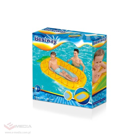 Materac dla dzieci Ananas BESTWAY Siateczkowe dno + Zestaw naprawczy