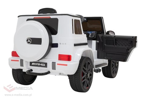 Mercedes AMG G63 dla dzieci Biały + Pilot