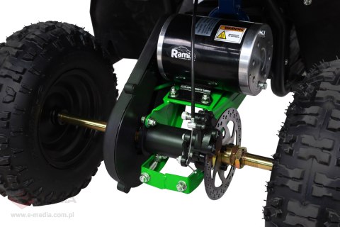 Quad HIPERFECT na akumulator Zielony 35km/h + Silnik 1000W + Koła pompowane + Regulacja siedzenia Quad HIPERFECT na akumulator Zielony 35km/h + Silnik 1000W + Koła pompowane + Regulacja siedzenia