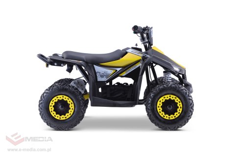 Quad HIPERFECT na akumulator Żółty 35km/h + Silnik 1000W + Koła pompowane + Regulacja siedzenia Quad HIPERFECT na akumulator Żółty 35km/h + Silnik 1000W + Koła pompowane + Regulacja siedzenia