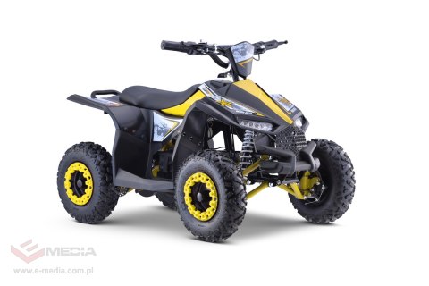 Quad HIPERFECT na akumulator Żółty 35km/h + Silnik 1000W + Koła pompowane + Regulacja siedzenia Quad HIPERFECT na akumulator Żółty 35km/h + Silnik 1000W + Koła pompowane + Regulacja siedzenia