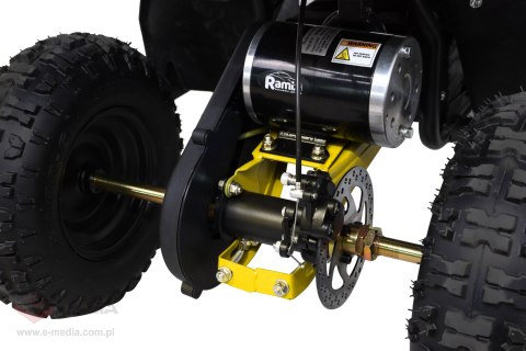 Quad HIPERFECT na akumulator Żółty 35km/h + Silnik 1000W + Koła pompowane + Regulacja siedzenia Quad HIPERFECT na akumulator Żółty 35km/h + Silnik 1000W + Koła pompowane + Regulacja siedzenia