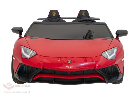 Auto Lamborghini Aventador SV na akumulator dla 2 dzieci Czerwony + Pilot 2,4 GHz + Pianka EVA + Audio LED Auto Lamborghini Aventador SV na akumulator dla 2 dzieci Czerwony + Pilot 2,4 GHz + Pianka EVA + Audio LED