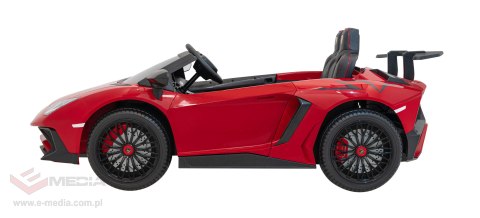 Auto Lamborghini Aventador SV na akumulator dla 2 dzieci Czerwony + Pilot 2,4 GHz + Pianka EVA + Audio LED Auto Lamborghini Aventador SV na akumulator dla 2 dzieci Czerwony + Pilot 2,4 GHz + Pianka EVA + Audio LED