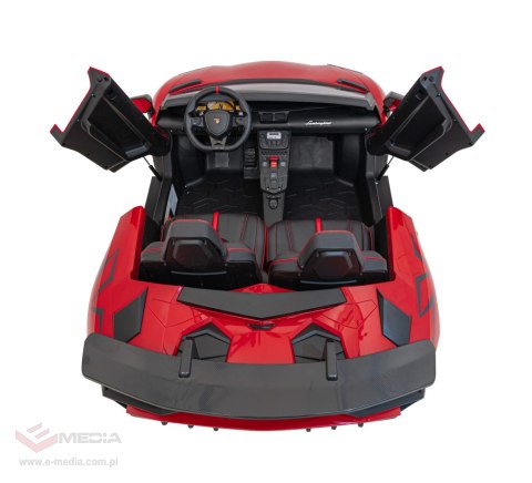 Auto Lamborghini Aventador SV na akumulator dla 2 dzieci Czerwony + Pilot 2,4 GHz + Pianka EVA + Audio LED Auto Lamborghini Aventador SV na akumulator dla 2 dzieci Czerwony + Pilot 2,4 GHz + Pianka EVA + Audio LED