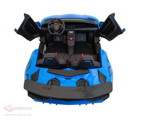 Pojazd Lamborghini Aventador SV Niebieski Pojazd Lamborghini Aventador SV Niebieski