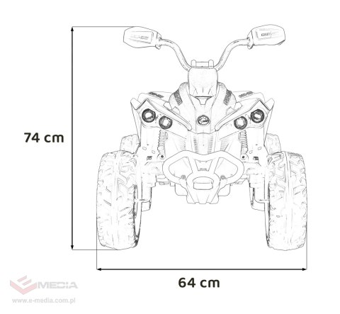 Quad Maverick ATV Niebieski