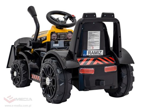 Traktor Spychacz G320 dla najmłodszych dzieci Żółty + Ruchoma łyżka + Melodie + Klakson + Światła LED