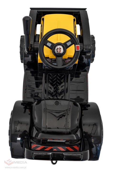Traktor Spychacz G320 dla najmłodszych dzieci Żółty + Ruchoma łyżka + Melodie + Klakson + Światła LED