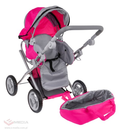 Wózek Różowy 2w1