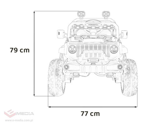 Pojazd OFF ROAD Speed Zielony