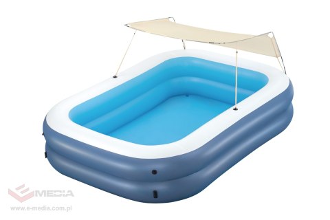 Rodzinny Basen dmuchany 254x178x140cm BESTWAY Ochrona UV + Ruchomy Daszek