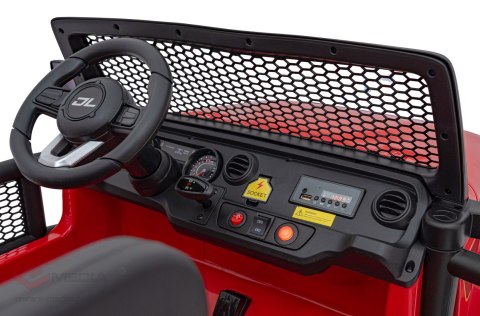 Auto terenowe OFF-ROAD 3.0 dla dzieci Czerwony + Pilot + Wolny Start + Pasy + Audio LED