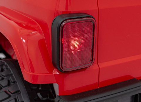 Auto terenowe OFF-ROAD 3.0 dla dzieci Czerwony + Pilot + Wolny Start + Pasy + Audio LED