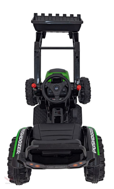 Koparka Traktor na akumulator dla dzieci Zielony + Ruchome Ramię Łyżka + Pilot + Wolny Start + Radio FM + LED