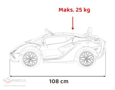 Lamborghini SIAN na akumulator dla dzieci Zielony + Pilot + EVA + Wolny Start + Audio LED