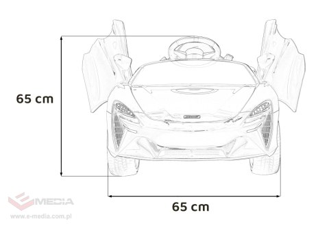 McLaren Artura na akumulator dla dzieci Czarny + Napęd 4x4 + Pilot + Wolny Start + EVA + Audio LED